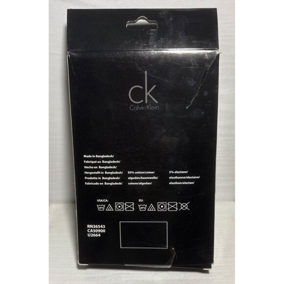 Calvin Klein Bralette & Leggings Set Cotton Stretch 2-Piece Pack Gray Size Large - Picture 3 of 3